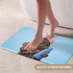 Kat - Handdoek - Washand - Zeep Badmat klein -USP_ZachtNL