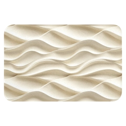Lijnen - Golvend - Crème Badmat klein 997 -3d