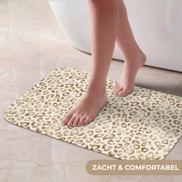 Luipaard - Klassiek - Beige Badmat klein 997 -USP_ZachtNL