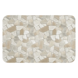 Mozaïek - Stenen - Beige Badmat klein 997 -3d