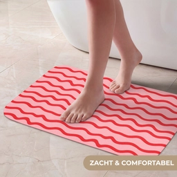 Speels - Patroon - Rood Badmat klein 997 -USP_ZachtNL