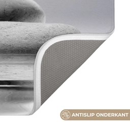 Stenen - Lotus - Wit - Water - Zen Badmat klein -USP_AntislipNL
