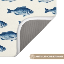 Vis - Patroon - Blauw Badmat klein 997 -USP_AntislipNL