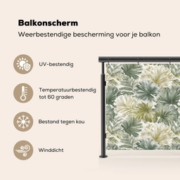 Bladeren - Botanisch - Groen Balkonbeschermer Duitsland klein 596 -specs_NL