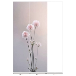 Bloemen - Bollen - Roze Behang Vlies klein -USP_banen
