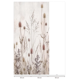Weidebloemen - Design - Sepia Behang Vlies klein -USP_banen