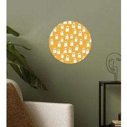 Halloween - Spookjes - Oker Wandcirkel behangsticker klein 186 -sfeer2