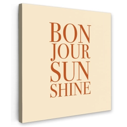 Oranje - Quote - Sun Tuinposter op houten frame 2 cm dik middel -3d