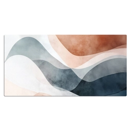 Abstract - Golven - Blauw Muismat XXL klein -3d_leeg