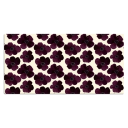 Bloemen - Aquarel - Paars Muismat XXL klein 681 -3d_leeg