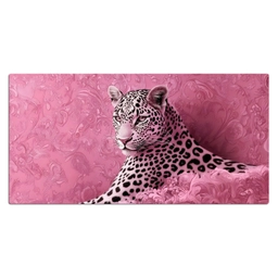 Panter - Luxe - Roze Muismat XXL klein -3d_leeg