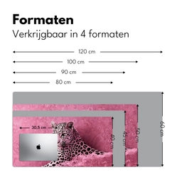 Panter - Luxe - Roze Muismat XXL klein -sfeer5