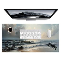 Strand - Zee - Zonsondergang Muismat XXL klein -3d