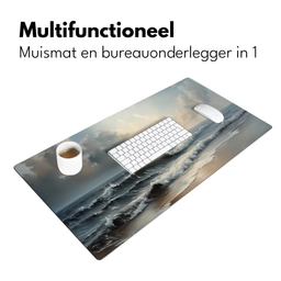 Strand - Zee - Zonsondergang Muismat XXL klein -sfeer4