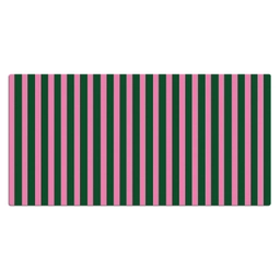 Verticale strepen - Groen - Roze Muismat XXL klein 681 -3d_leeg