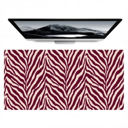 Zebra - Motief - Bordeaux - Rood Muismat XXL klein 681 -zzz3d