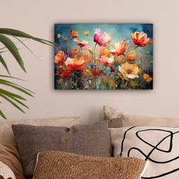 Bloemen - Watercolor - Kunst - Botanisch - Natuur canvas 2cm klein -sfeer1