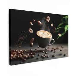 Cappuccino - Kop - Bonen - Bruin canvas 2cm klein -z3d
