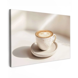 Cappuccino - Schuim - Schotel - Beige canvas 2cm klein -z3d