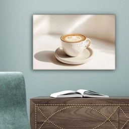 Cappuccino - Schuim - Schotel - Beige canvas 2cm klein -sfeer4