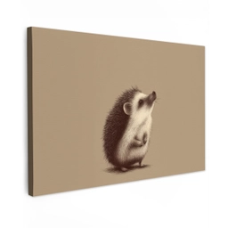 Egel - Snuitje - Bruin - Stekels canvas 2cm klein -z3d