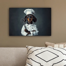 Hond - Garde - Kok canvas 2cm klein -sfeer3