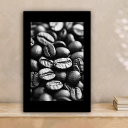 Koffiebonen - Zwart - Vintage canvas 2cm klein -sfeer1