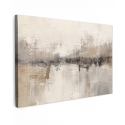 Moderne kunst - Abstract - Beige canvas 2cm klein -z3d