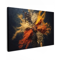 Specerijen - Explosie - Oranje canvas 2cm klein -z3d