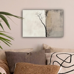Wabi sabi - Plant - Beige canvas 2cm klein -sfeer1