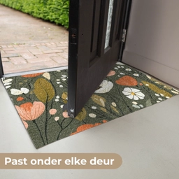 Bloemen - Illustratie - Groen Deurmat klein -USP_NL