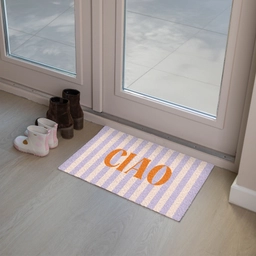 Ciao - Quote - Pastel - Strepen Deurmat klein -sfeer3