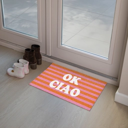 Ciao - Quote - Strepen Deurmat klein -sfeer3
