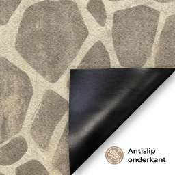 Giraf - Patroon - Beige - Bruin Deurmat klein 898 -antislip_NL