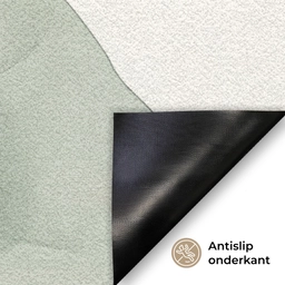 Japandi - Abstract - Groen Deurmat klein -antislip_NL