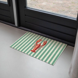Kreeft - Strepen - Realistisch - Zomers Deurmat klein -sfeer2
