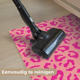Panterprint - Roze - Dierenprint - Minimalistisch Deurmat klein -reinigen_NL