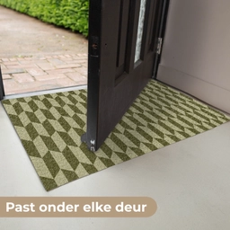 Patroon - Abstract - Groen - Vlakken Deurmat klein -USP_NL