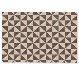 Patroon - Bruin - Vlakken - Driehoek Deurmat klein -zkaufland3d