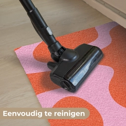 Vlekken - Rood - Roze - Patroon - Minimalistisch Deurmat klein -reinigen_NL