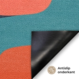 Vormen - Kleurrijk - Abstract - Vlakken Deurmat klein -antislip_NL