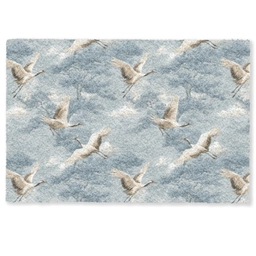 Wolken - Kraanvogels - Blauw Deurmat klein 898 -zkaufland3d