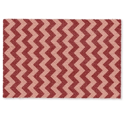 Zigzag - Strepen - Patroon - Rood Deurmat klein -zkaufland3d