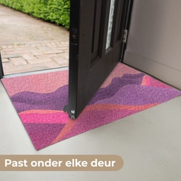 Zon - Heuvels - Paars - Abstract Deurmat klein -USP_NL