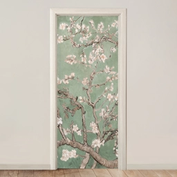 Amandelbloesem - Kunst - Van Gogh - Groen deurposter klein -3d_beige