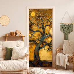 Boom - Levensboom - Abstract - Goud deurposter klein -sfeer2