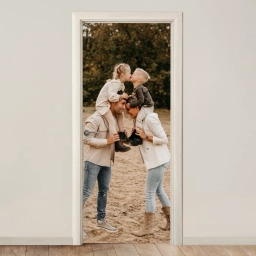 foto op deursticker gezinsfoto