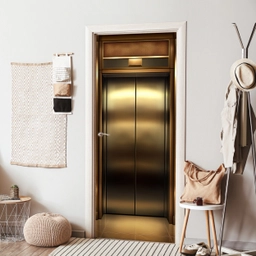 Liftdeur - Goud - Modern deurposter klein -sfeer6
