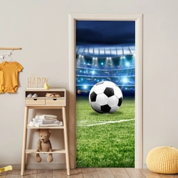 Voetbal - Stadion - Bal - Jongens deurposter klein -sfeer4