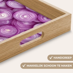 Paars - Uien - Close up Dienblad Rechthoek middel -USP_HandgreepNL